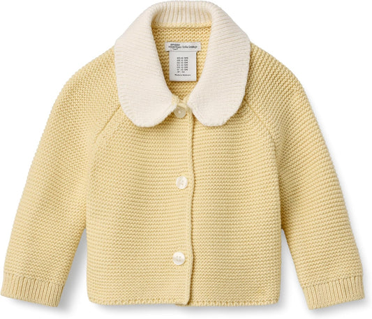 Amazon Essentials x Sofia Grainge Unisex Toddlers and Babies' Peter Pan Collar Sweater Jacket