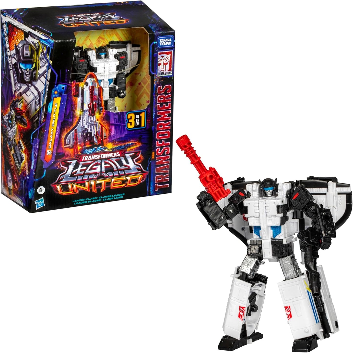 Transformers Legacy United Leader Class Galaxy Shuttle, 7.5-inch Converting Action Figure, for Boys and Girls Ages 8+