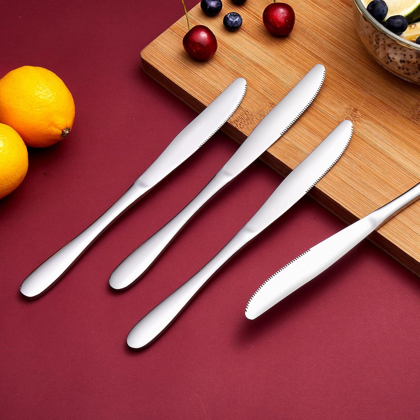 8-Piece Stainless Steel Table Knives,Dinner Knives Set,9.1-Inch (8-Piece)