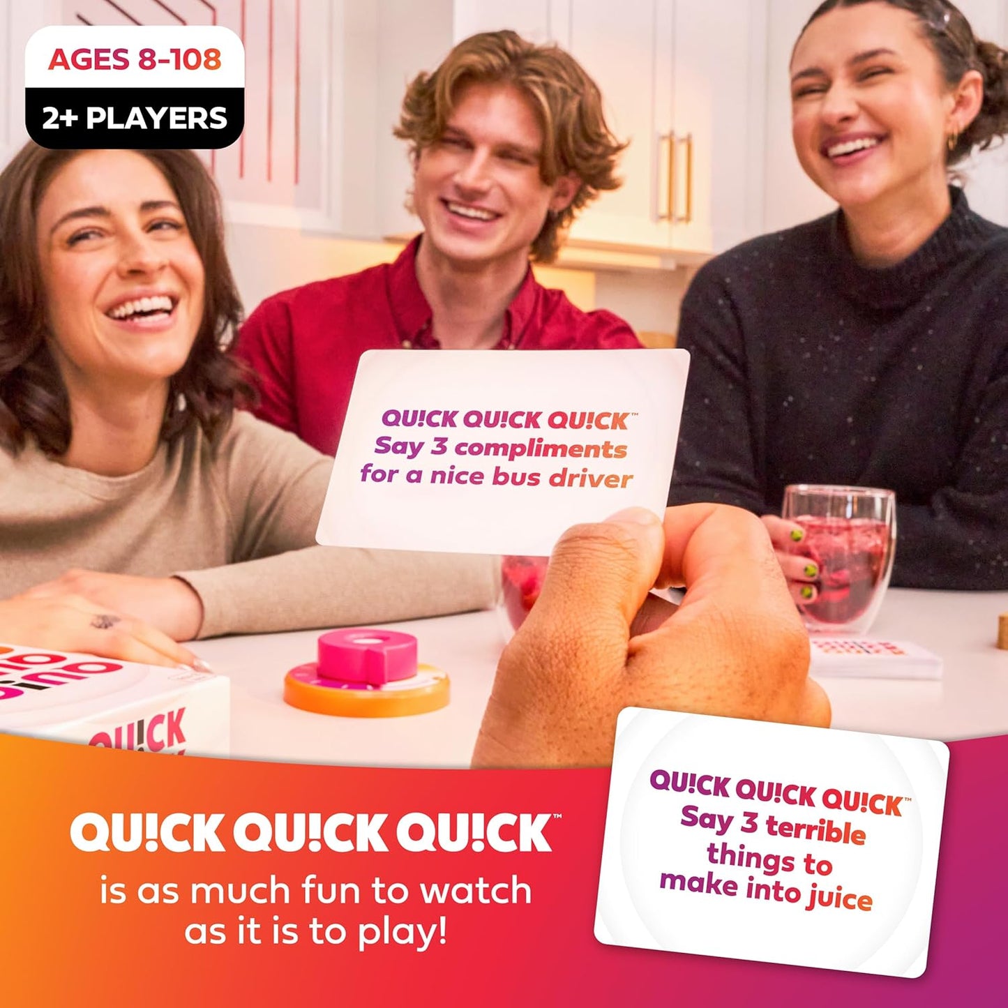 Quick Quick Quick by Relatable, Unleash Your Inner Funny with The Ultimate Party Games, Easter Family Game Night, Adult & Kids Games, The Fastest Way to Have Fun, Ages 8 to 108 – Easter Basket Gift