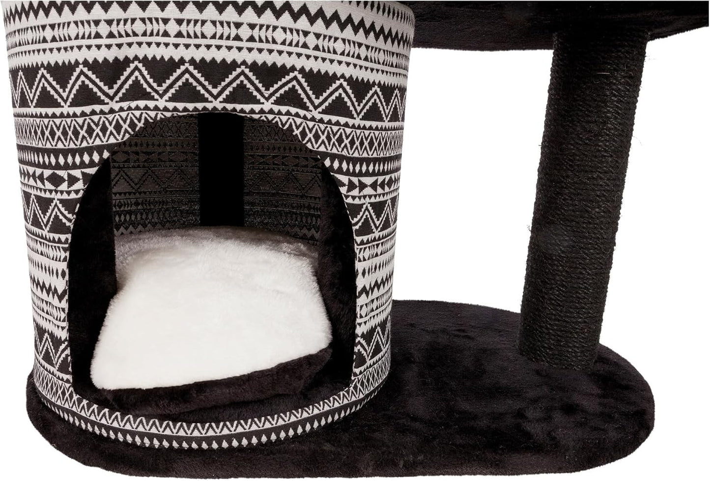 TRIXIE Giada Cat Tower Scratching Post, Condo with Removable Cushion, Hammock, Top Platform Bed 28.66 LBS