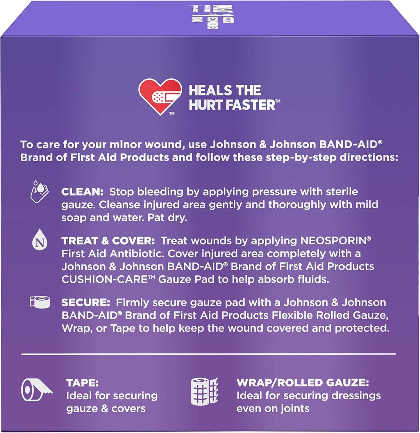 BAND-AID Brand Cushion Care Sterile Gauze Pads for Protection of Minor Cut, Scrapes & Burns, Non-Adhesive & Wound Care Dressing Pads, Medium Size, 3 inches x 3 inches, 25 ct