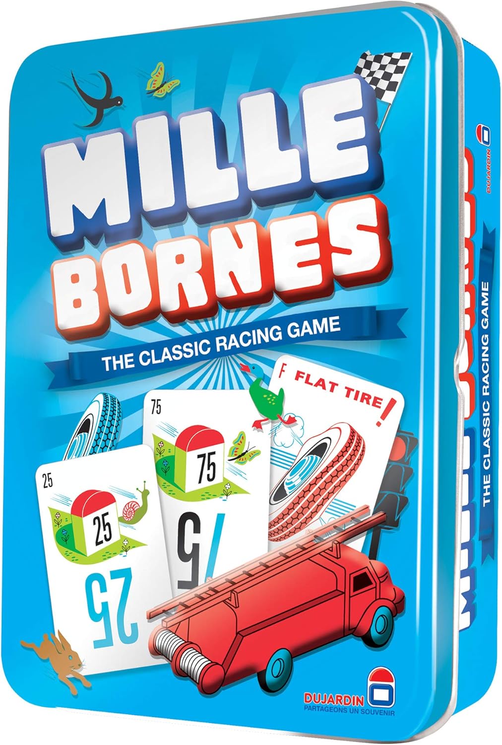 Asmodee Mille Bornes Classic Racing Card Game - Fast-Paced Family Strategy Game for Ages 7+, 2-6 Players, 20 Minute Playtime