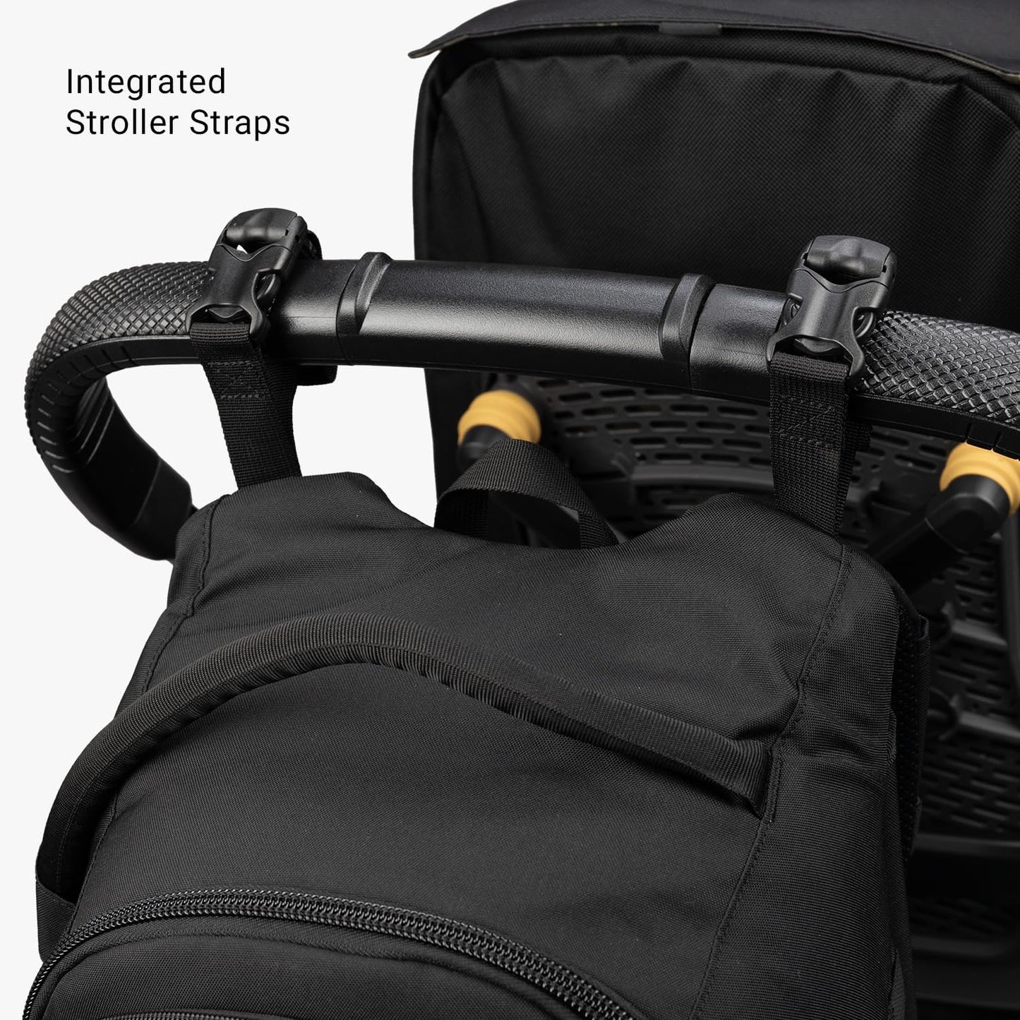 Tactical Baby Gear Daypack Tactical Diaper Bag Backpack for Dads - MOLLE compatible, Built-in Changing Mat, Stroller Straps (Black 4th Gen)