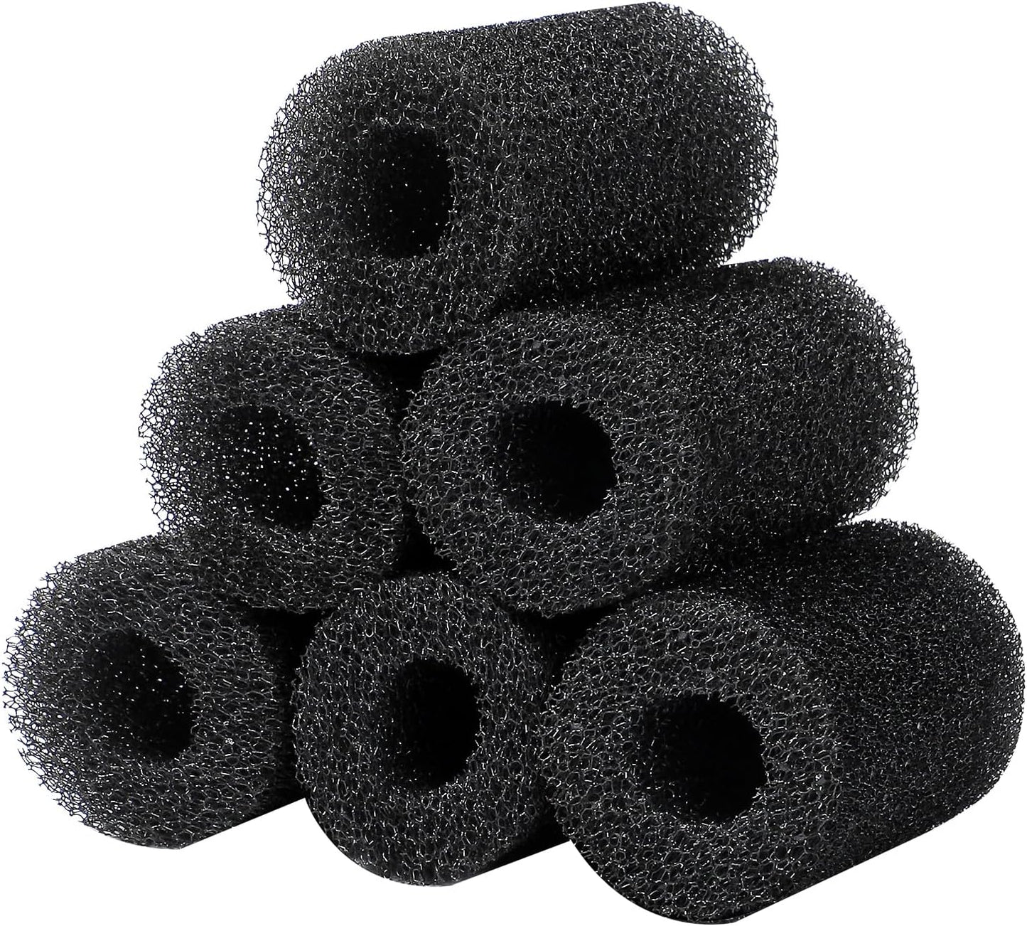AQUANEAT 6-Pack Pre-Filter Sponge for Aquarium Shrimp Fry Fish Tank Filter 0.8” Intake, Replacement Foam Cover