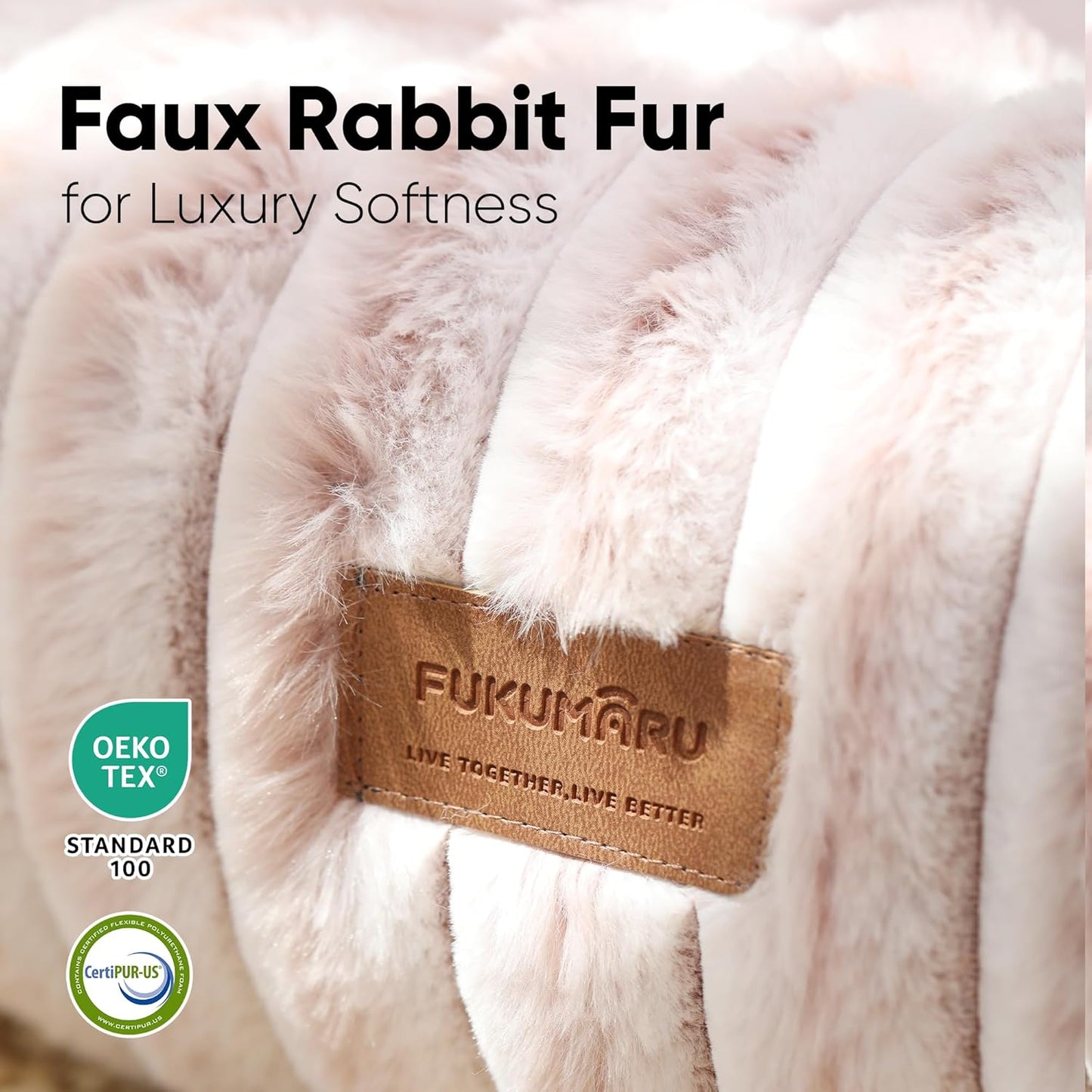 FUKUMARU Dog Bed, Gradient Color Donut Dog Beds for Medium Dogs, 30 inches Calming Orthopedic Dog Beds, Round Pet Bed with Washable Cover，Luxury Comfy Cat Bed for Indoor Cats, Pink