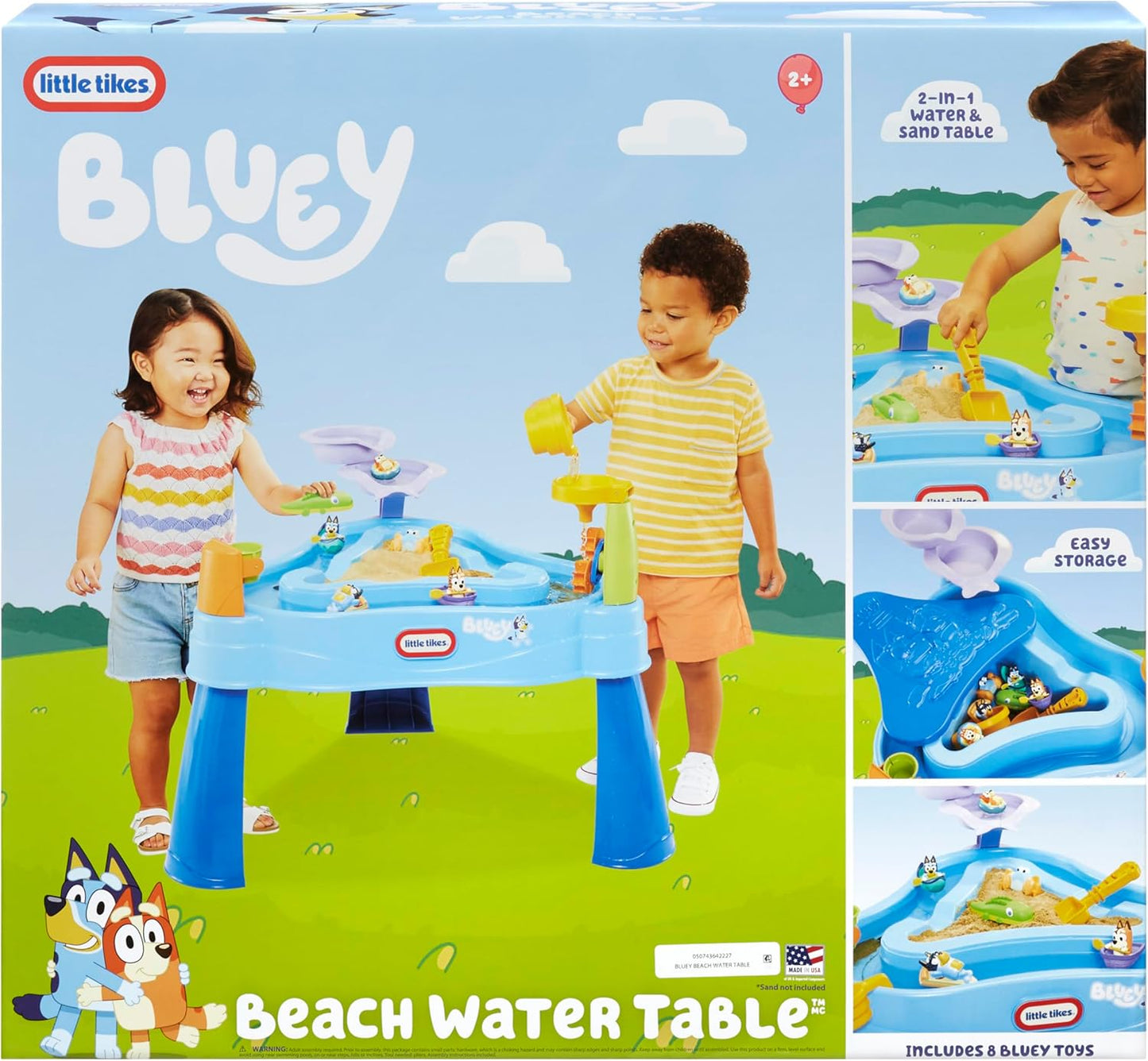 Little Tikes Bluey Water Table with 6 Accessories & Characters - Full Set (727382)