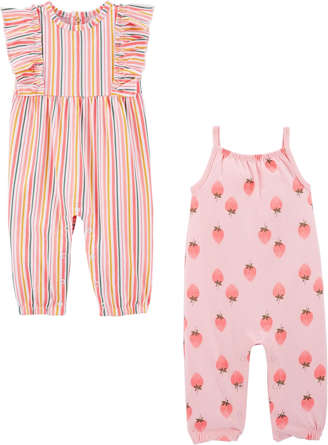 Simple Joys by Carter's Baby Girls' 2-pack Fashion Jumpsuits