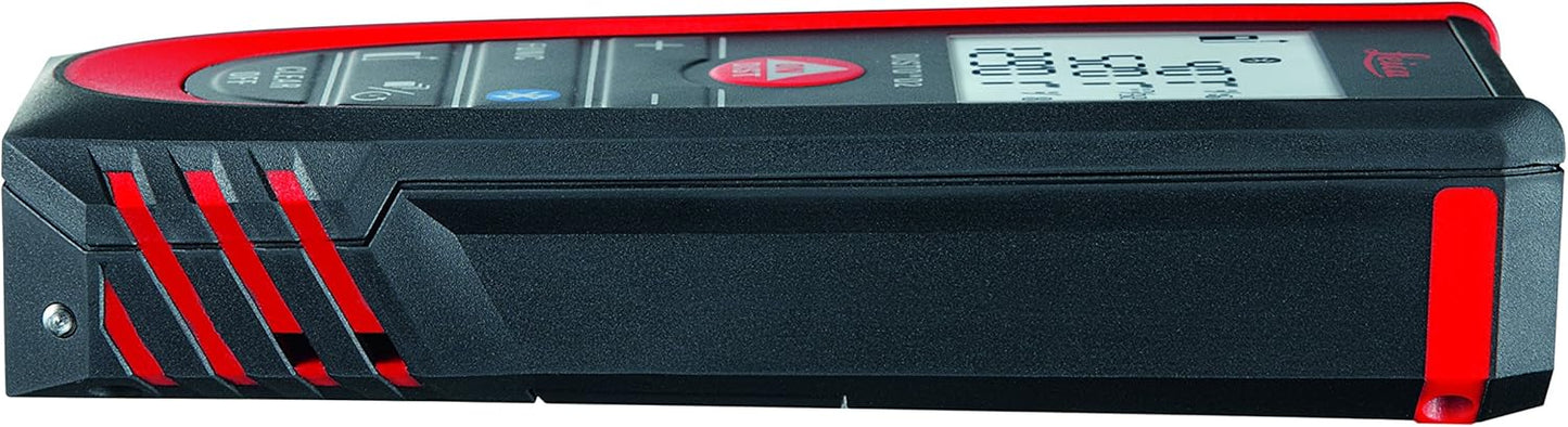 Leica Geosystems DISTO D2 New 330ft Laser Distance Measure with Bluetooth 4.0, Black/Red, 1.7 x 1 x 4.6 inches