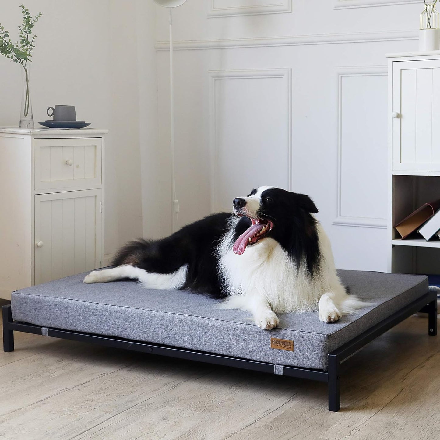 KOPEKS Outdoor Elevated Dog Bed for Large Dogs Raised Dog Bed - Modern Style - Updated Version