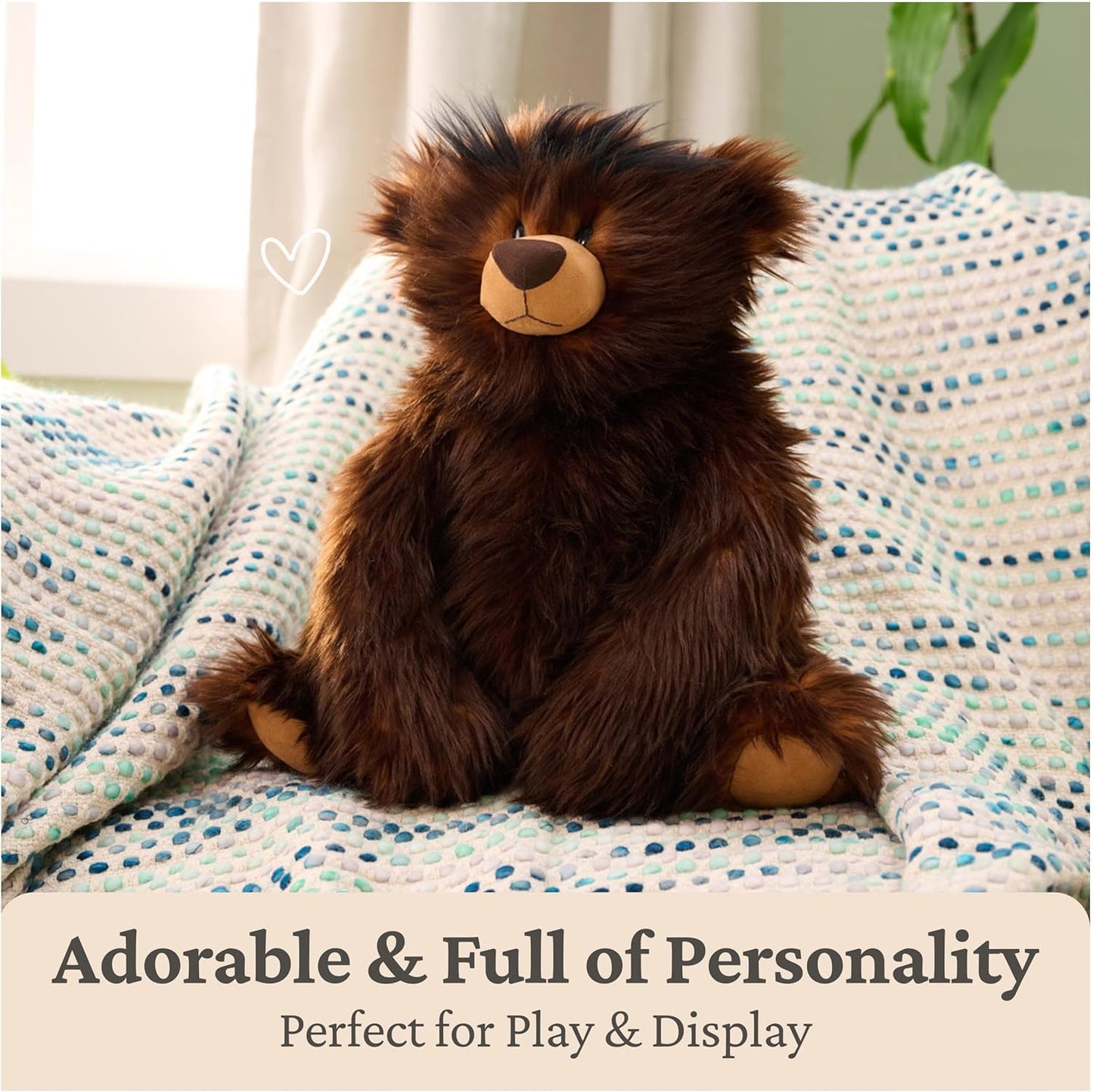 GUND BOE Classic Teddy Bear, Premium Bear Stuffed Animal, Plush Toy for Ages 1 and Up, Brown, 12”