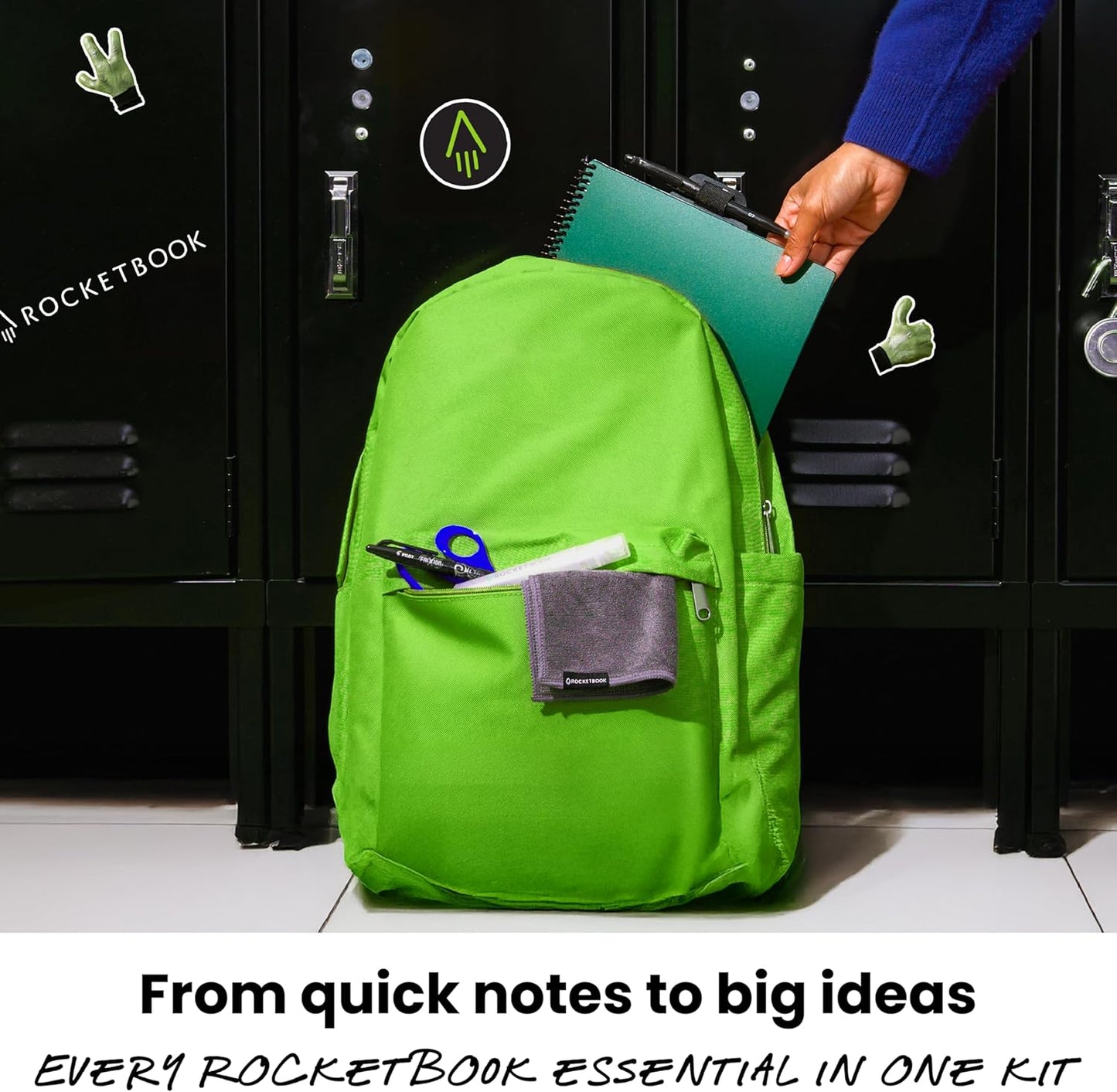 Rocketbook Accessory Kit – Complete Set with 2 FriXion Gel Pens, Spray Bottle, Microfiber Cloth & Pen Dock – Compatible with Rocketbook Notebooks & Planners for Effortless Organization Daily