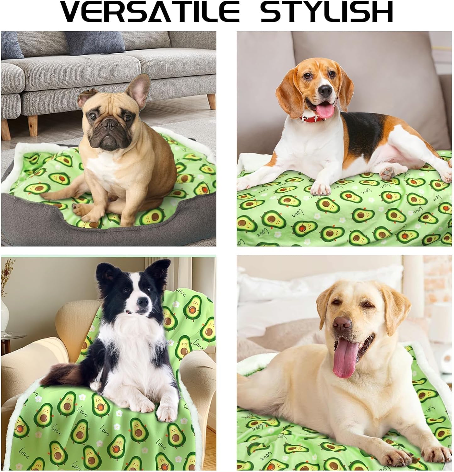 XPUDAC Waterproof Dog Blankets for Large Dogs, Pet Couch Cover Protection, Washable Soft Sherpa Fleece Leakproof Bed Blanket for Furniture Protector, Green-L