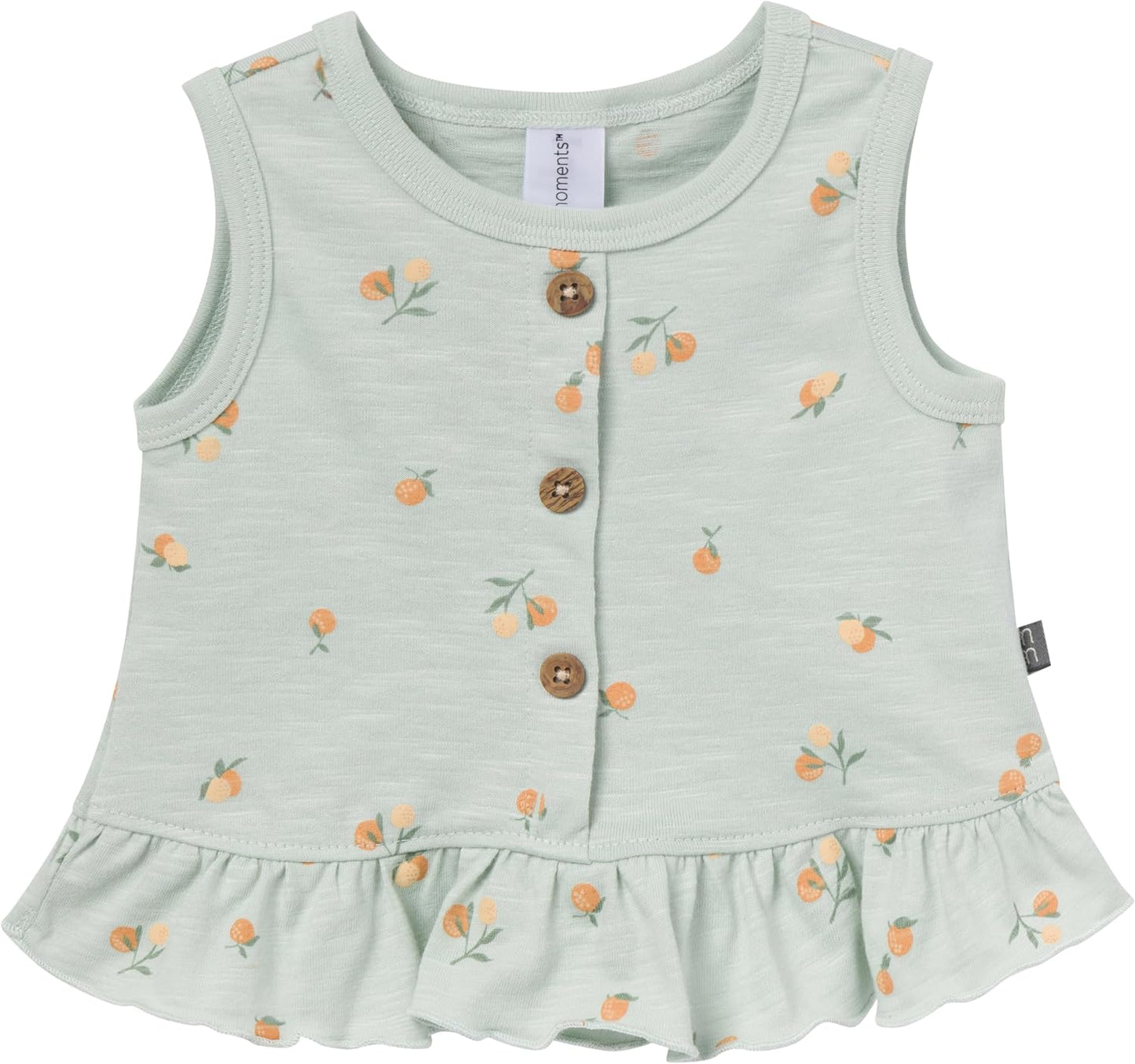 Modern Moments by Gerber Baby Girls' 4-pack Peplum Top & Short Set