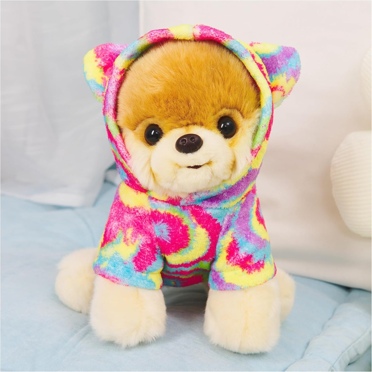GUND Boo, The World’s Cutest Dog with Rainbow Hoodie Plush Pomeranian Stuffed Animal for Ages 1 and Up, 9”