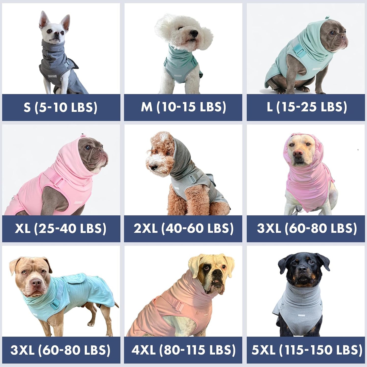 Spark Paws Anxiety Relief Vest for Dogs – Gentle Compression Dog Anxiety Suit, Calming Wrap for Separation Anxiety, Thunder, Fireworks, Suitable for Small Medium and Large Breeds - Teal - Size M