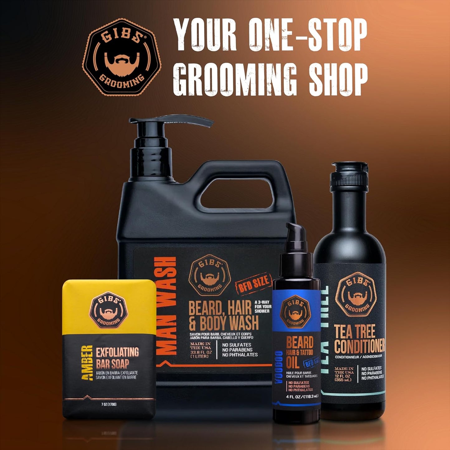 GIBS Grooming - Styling Texture Powder for Men and Women - High Hold - Matte Finish - All Hair Types - Texture, Volume, Grip - Silica - Sandalwood - Hair Styling Products - Travel Size - 1 oz (30g)