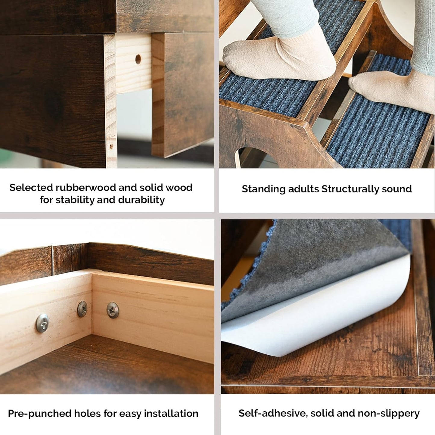 Super Large Multi-Level Pet Bunk Bed for Dog and Cat, with Stairs and Mats, Indoor Use (Large)