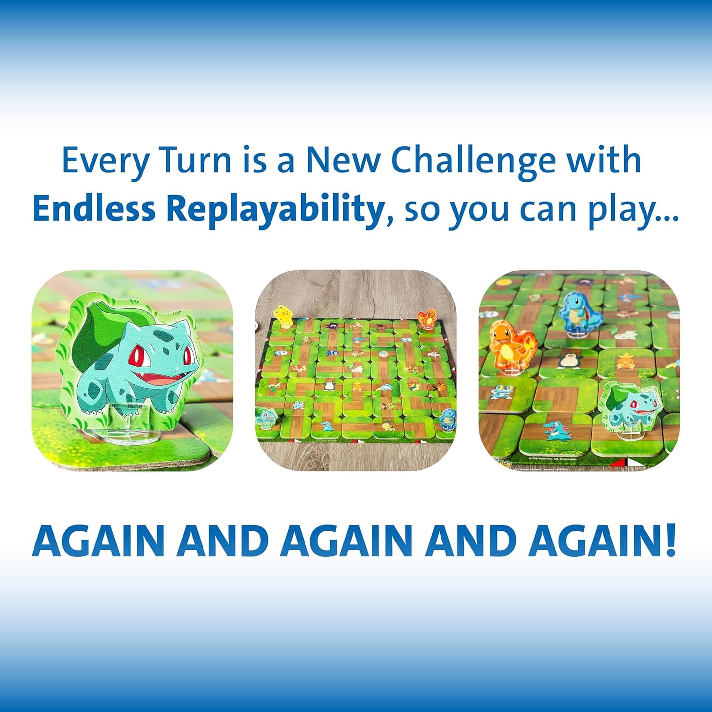 Ravensburger Labyrinth Pokemon Board Game - A Strategic Maze Adventure for Family Nights & Pokemon Parties - Includes Pikachu, Bulbasaur, and More - Great Birthday Gift for Kids Ages 7 and Up