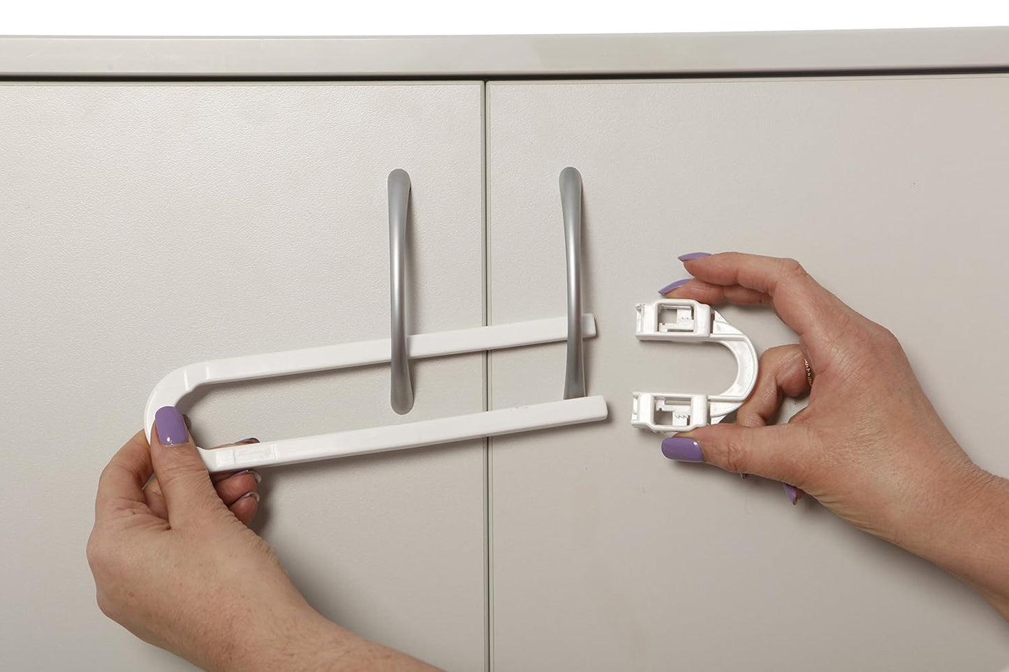 Dreambaby U Shaped Cabinet Locks - Extra Long Child Lock for Cabinets - Gliding Baby Safety Locks (6 Pack)