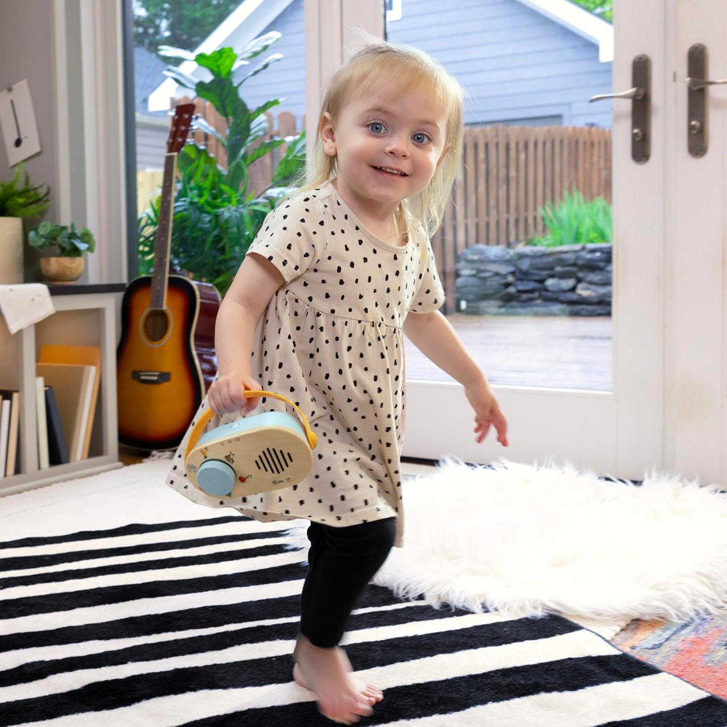 Baby Einstein + Hape Discovery Radio Toy Radio with Music & Lights, Ages 6 Months+