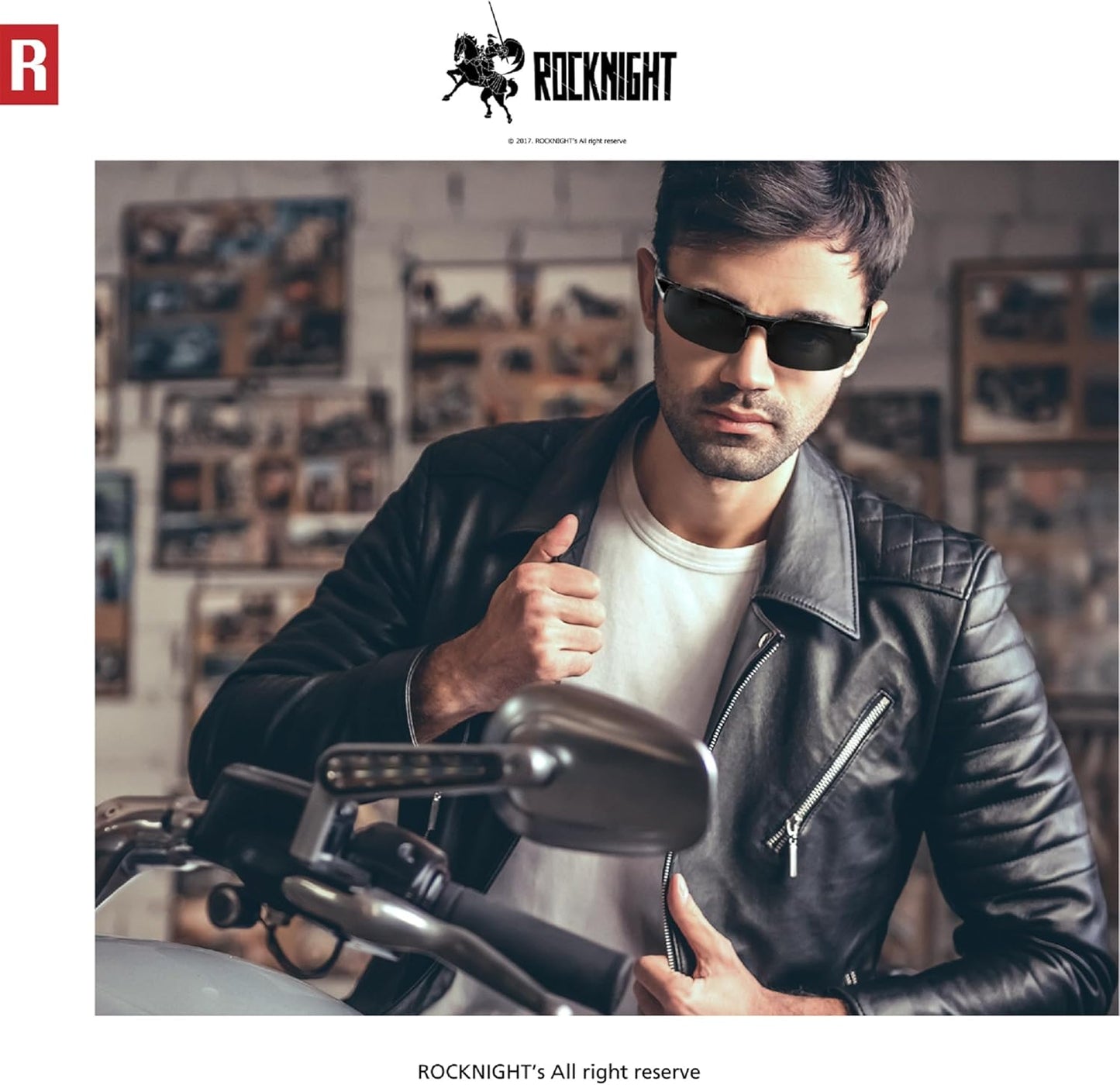 ROCKNIGHT Driving HD Polarized UV400 Protection Ultra light Al-Mg Golf Fishing Outdoor Sunglasses