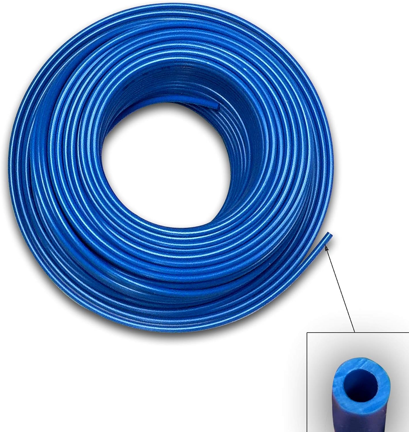 Food Grade 1/4 Inch Plastic Tubing for RO Water Filter System, Aquariums, Refrigerators, ECT; BPA free; Made from FDA compliant materials and meets NSF Standards and Regulations (30 Feet, Blue)