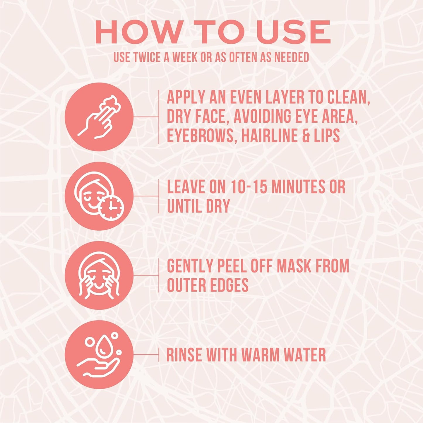 Freeman Exotic Blends French Pink Clay Peel-Off Face Mask, Pore Clearing Facial Mask, Detoxifies & Removes Impurities, Clean Skincare, For Normal & Combination Skin, 6 fl. oz./175 ml. Tube