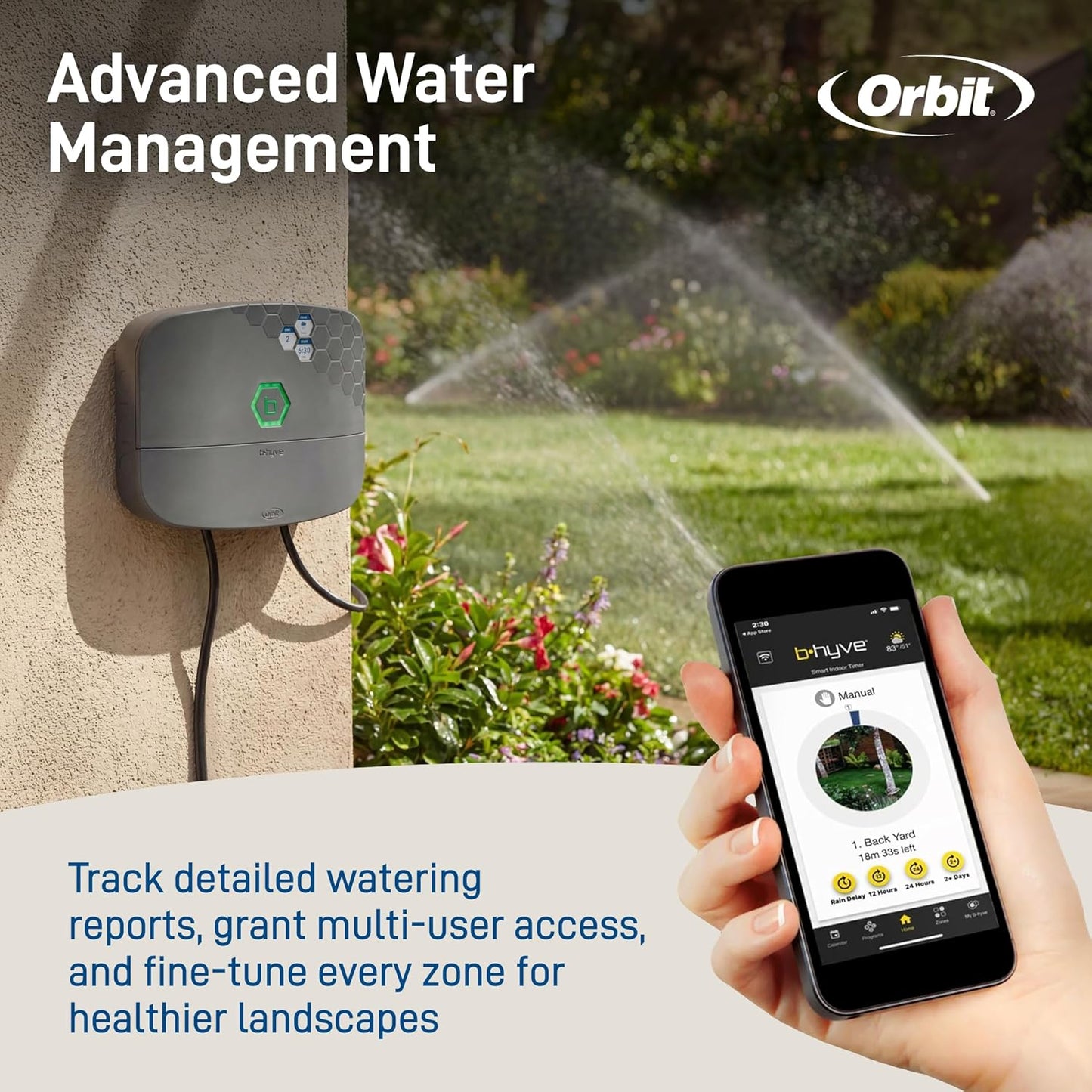 Orbit 57995 B-hyve XR 16-Zone Smart Indoor/Outdoor Sprinkler Controller