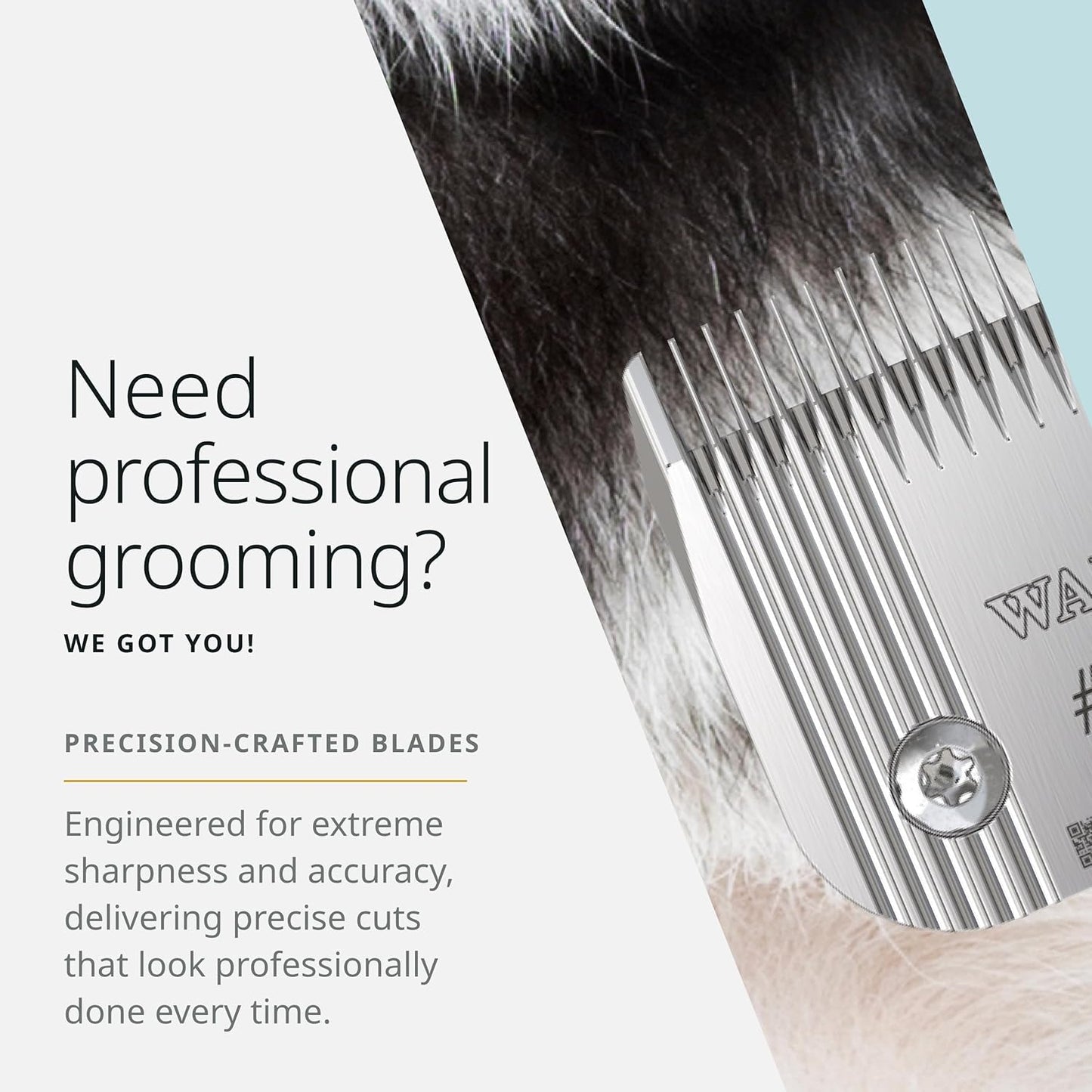 Wahl Pro Animal Prime Series Blades - Professional Fine Tooth Pet Clipper for Horse, Cat & Dog Grooming - Made from High-Carbon Steel - #7, 3.2mm