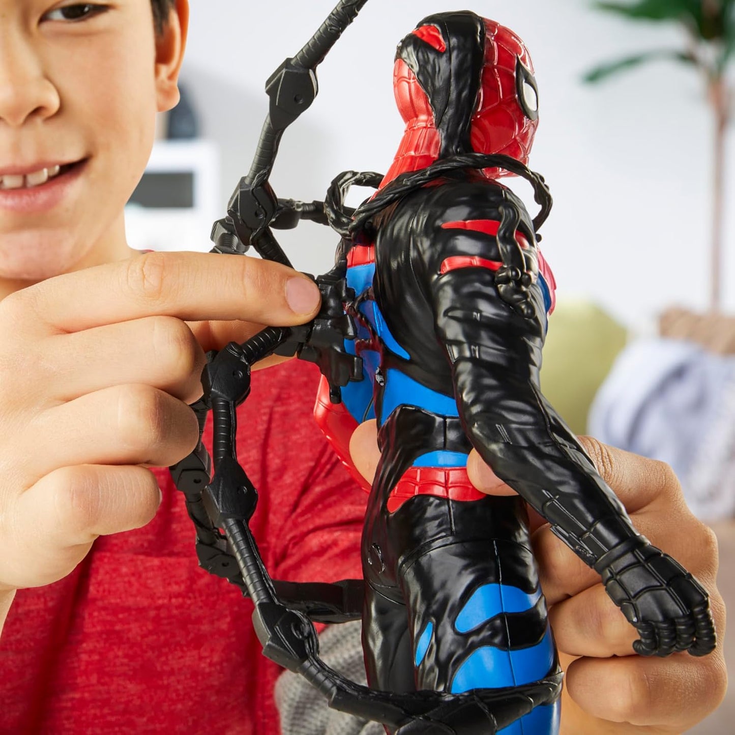 Marvel Spider-Man VenomVersus Spider-Man Liquid Shifter Action Figure with Accessories, 11-Inch-Scale Super Hero Toys for Kids Ages 4 and Up