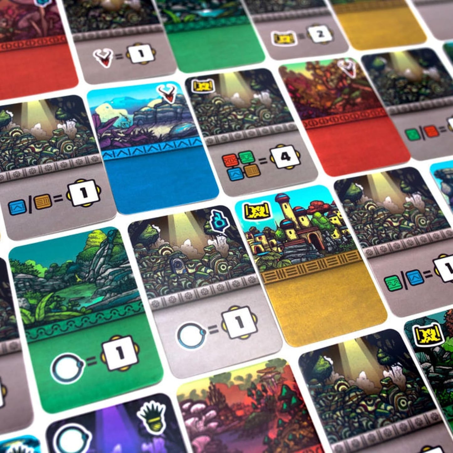 Pandasaurus Games Faraway Card Game - Explore Mysterious Alula! Strategic Region Building with Engaging Gameplay for Adventurers, Ages 10+, 2-6 Players, 15-30 Min Playtime