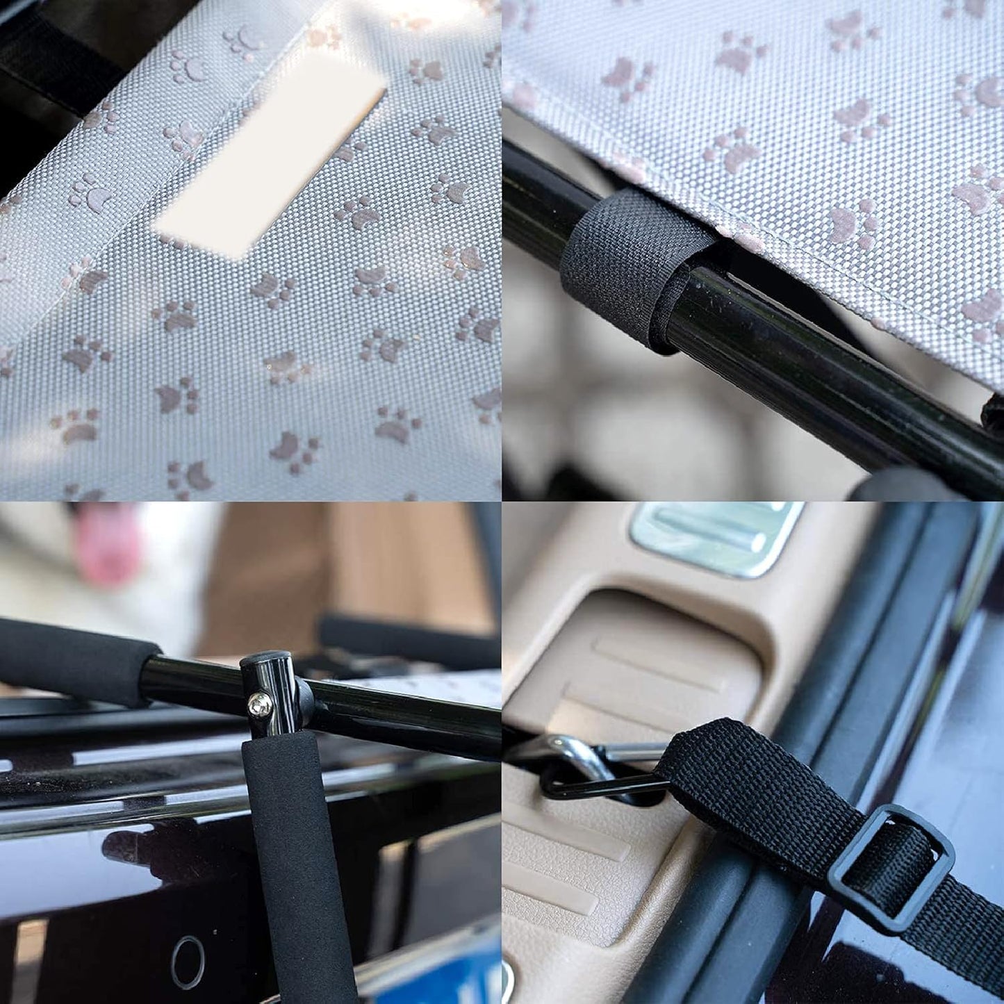 Pet Steps for Large Dogs with Portable Lightweight Telescoping and Nonslip Dog Steps for Car Boot 5 Steps Upgraded Folding Pet Stairs Ramp Solid Dog Car Ramp Folding Steps Gray