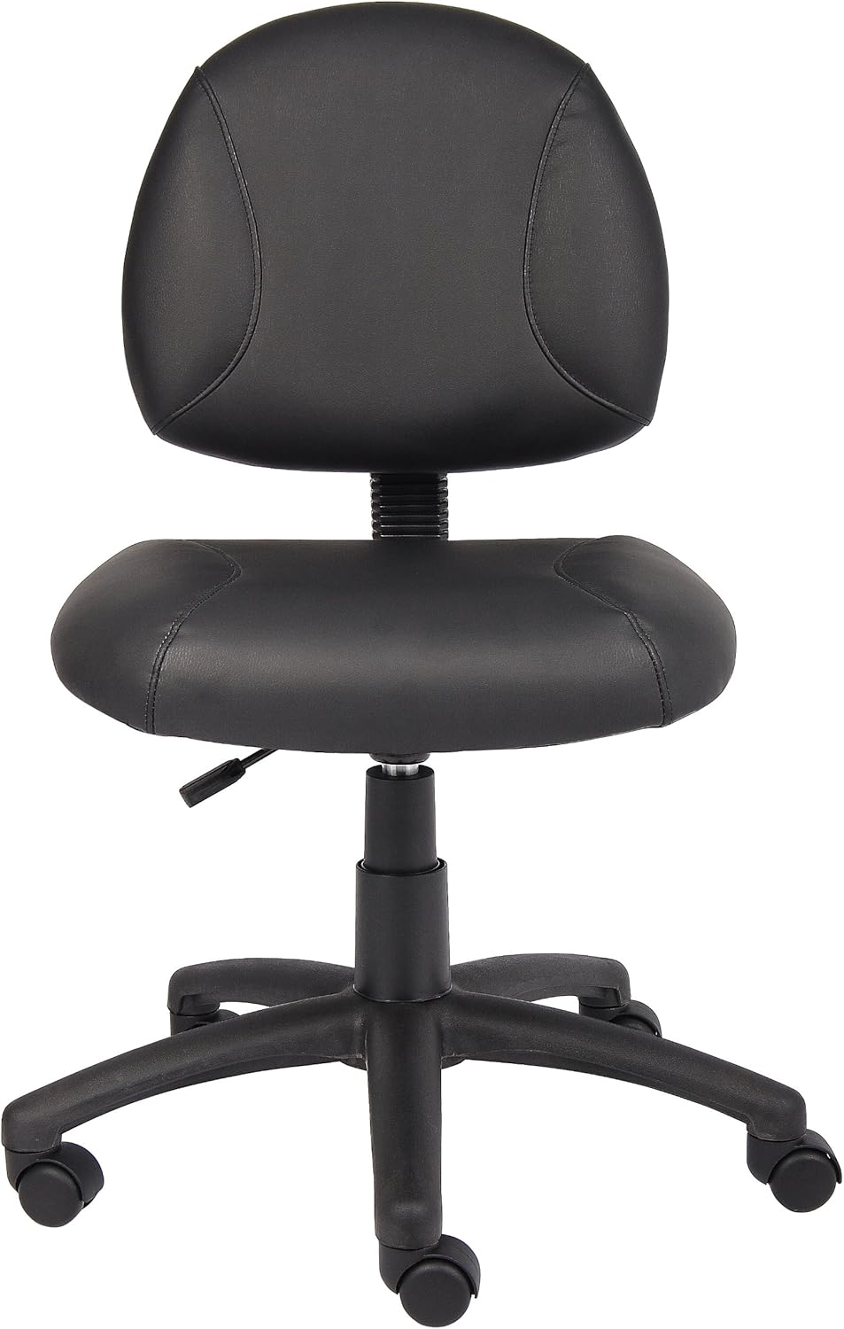 Boss Office Products Posture Task Chair Without Arms in Black, Low-Back (B305)