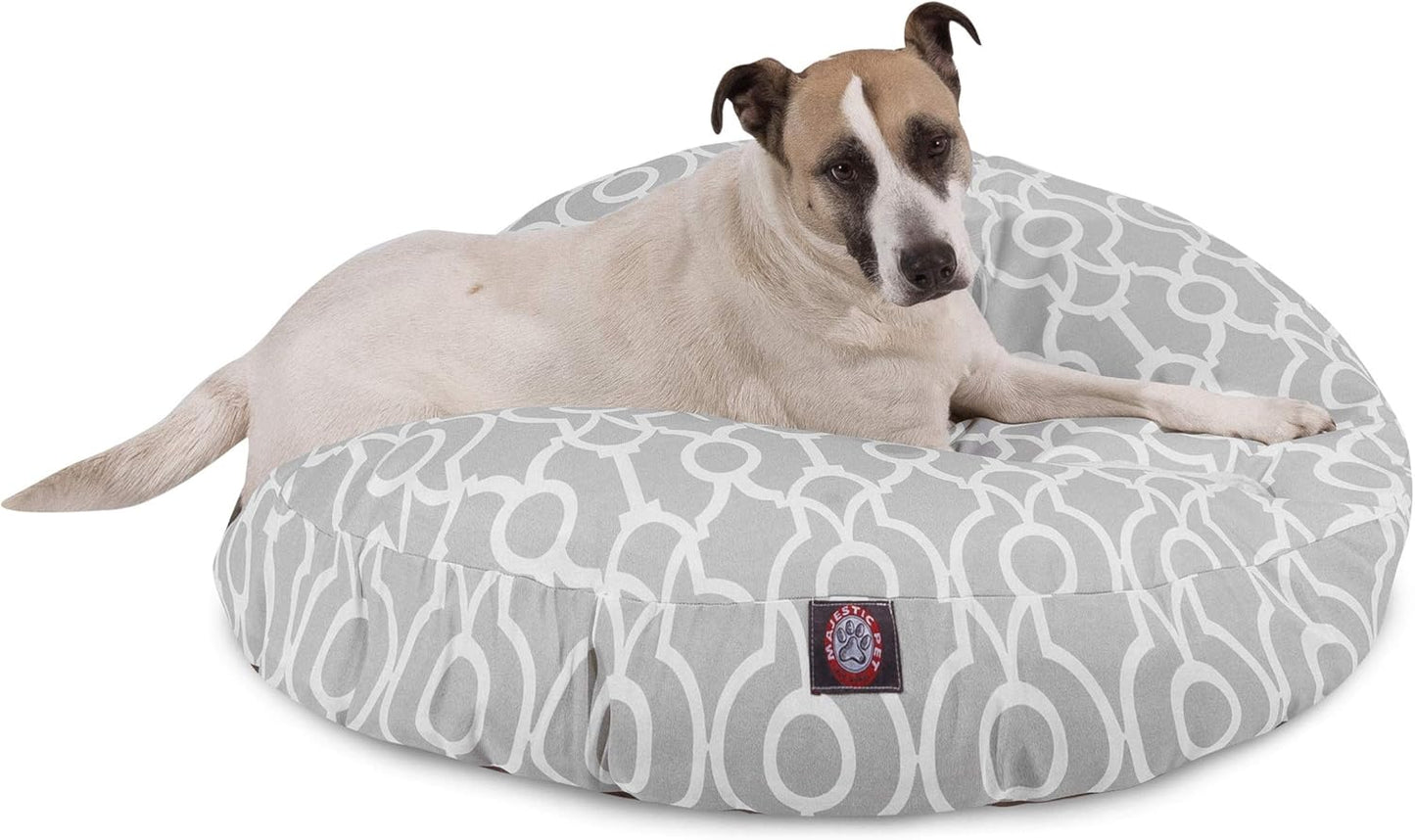 Majestic Pet Athens Gray Large Round Pet Bed
