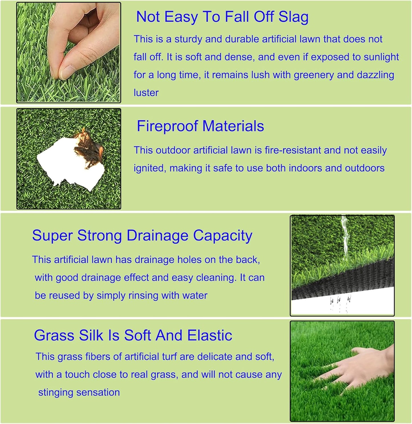 VERAMI Fake Grass Dog Pee Pads -Premium Dog Potty Turf Mat with Drainage Holes, 47.2" x 31.5" , Puppy Training Turf, Reusable Indoor Outdoor Grass Pad for Dogs Potty Training