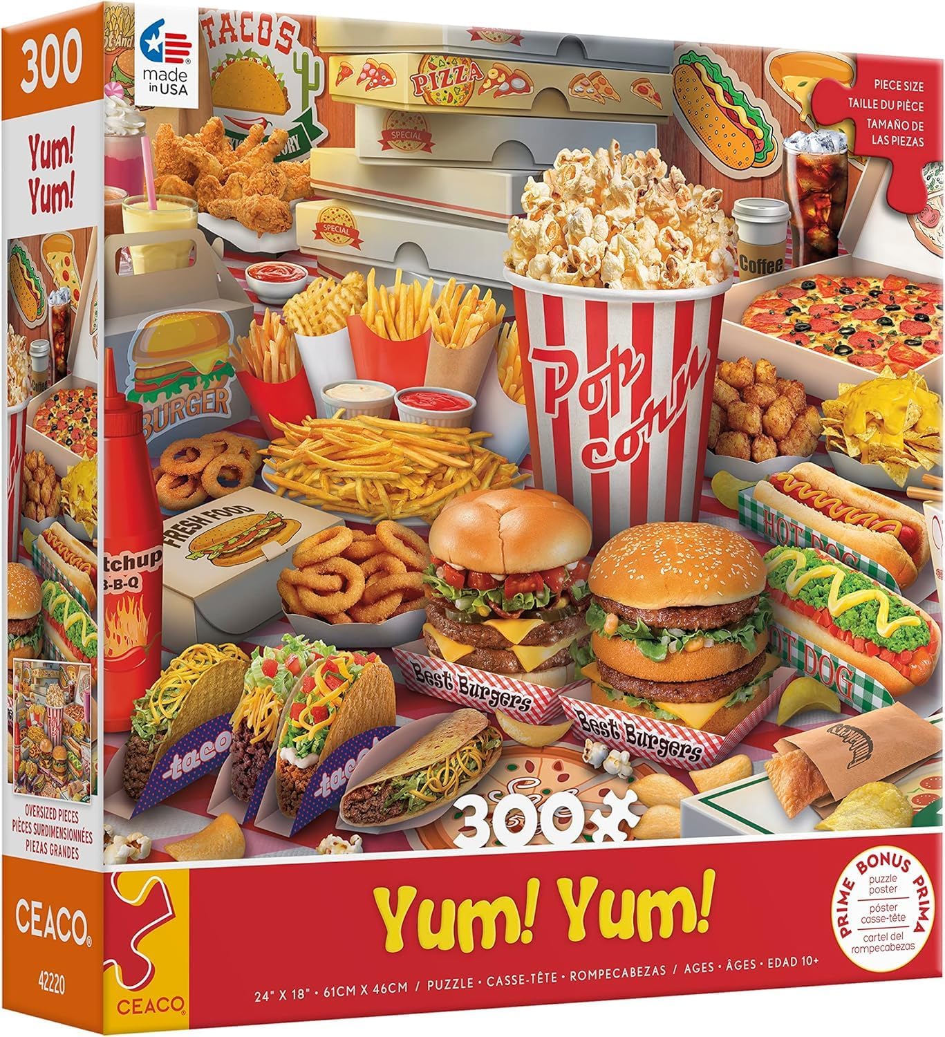 Ceaco - Yum Yum - 300 Oversized Piece Jigsaw Puzzle