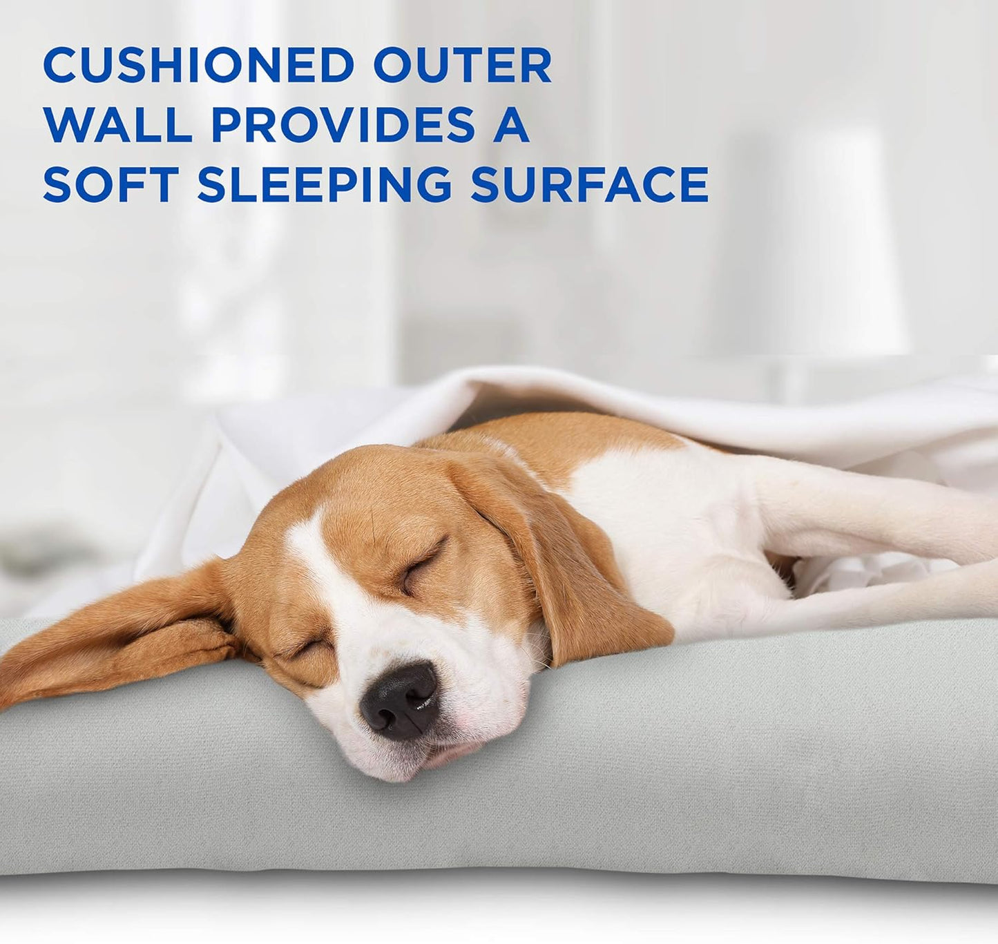 Arf Pets Dog Self Cooling Bed Pet Bed – Solid Gel Based Self Cooling Mat for Pets, Includes a Foam Based Bolster Bed for Extra Comfort