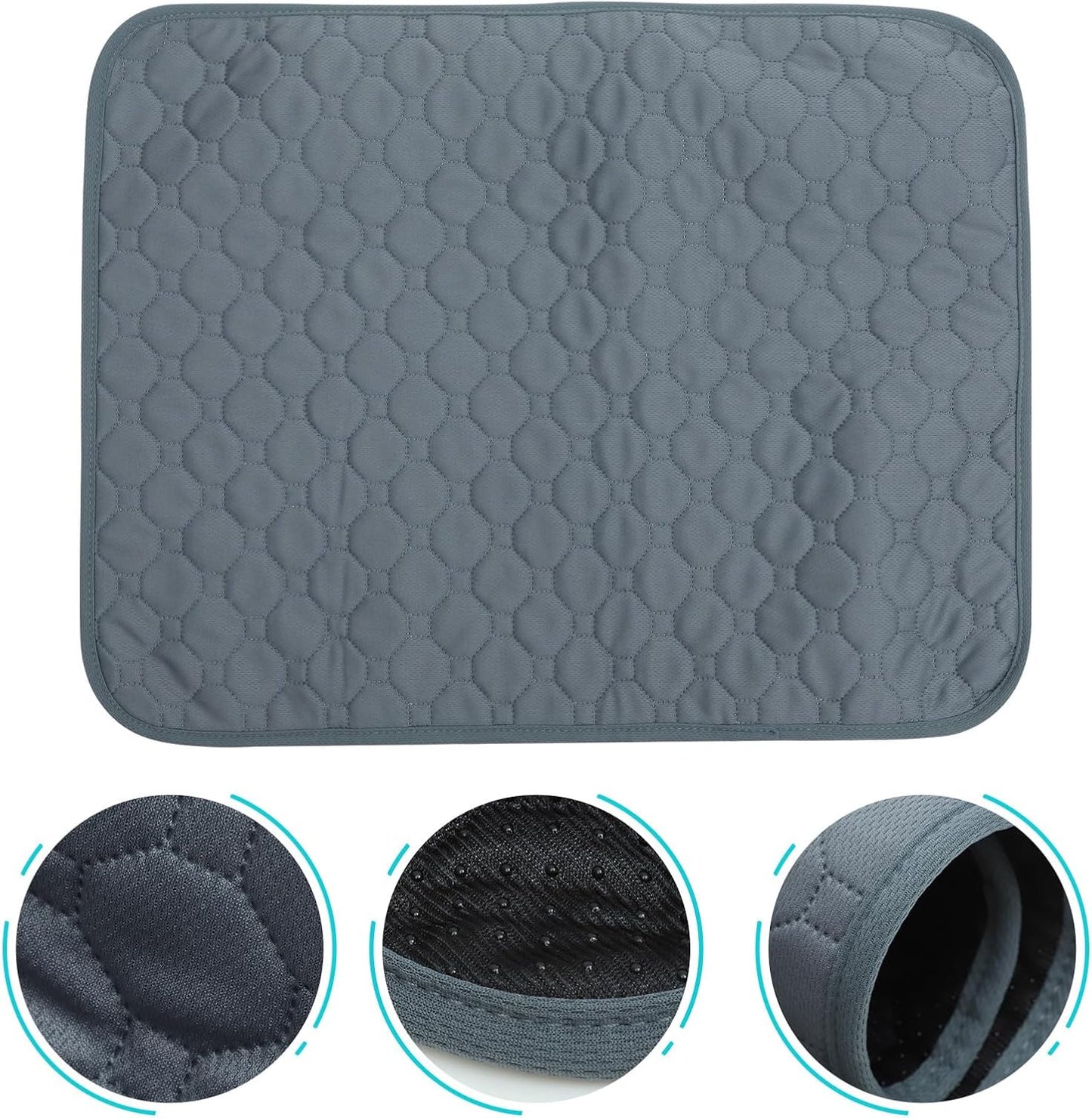 Milisten Multi-Function Pet Cooling Mat and Dog Urine Pad, Anti-Slip Washable Summer Cushion, Size S, Breathable Absorbent Bed Mat for Indoor Dogs and Puppies