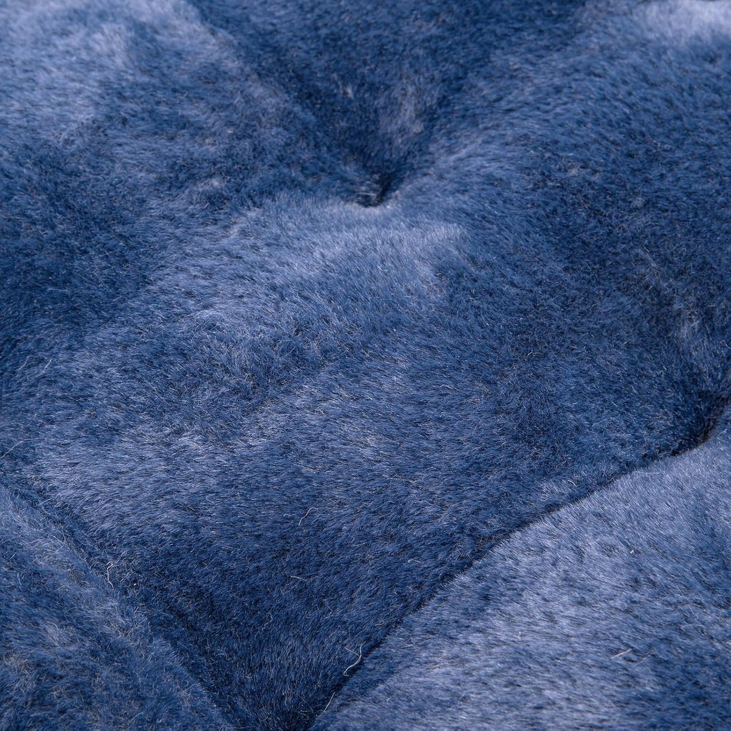 2 Pack Washable Dog Bed, Deluxe Plush Dog Crate Beds with Anti-Slip, Comfy Kennel Pad Pet Sleeping Mat for Large, Medium and Small Dogs (2 Pack x Navy, 23.0" L x 18.0" W x 3.0" Th)