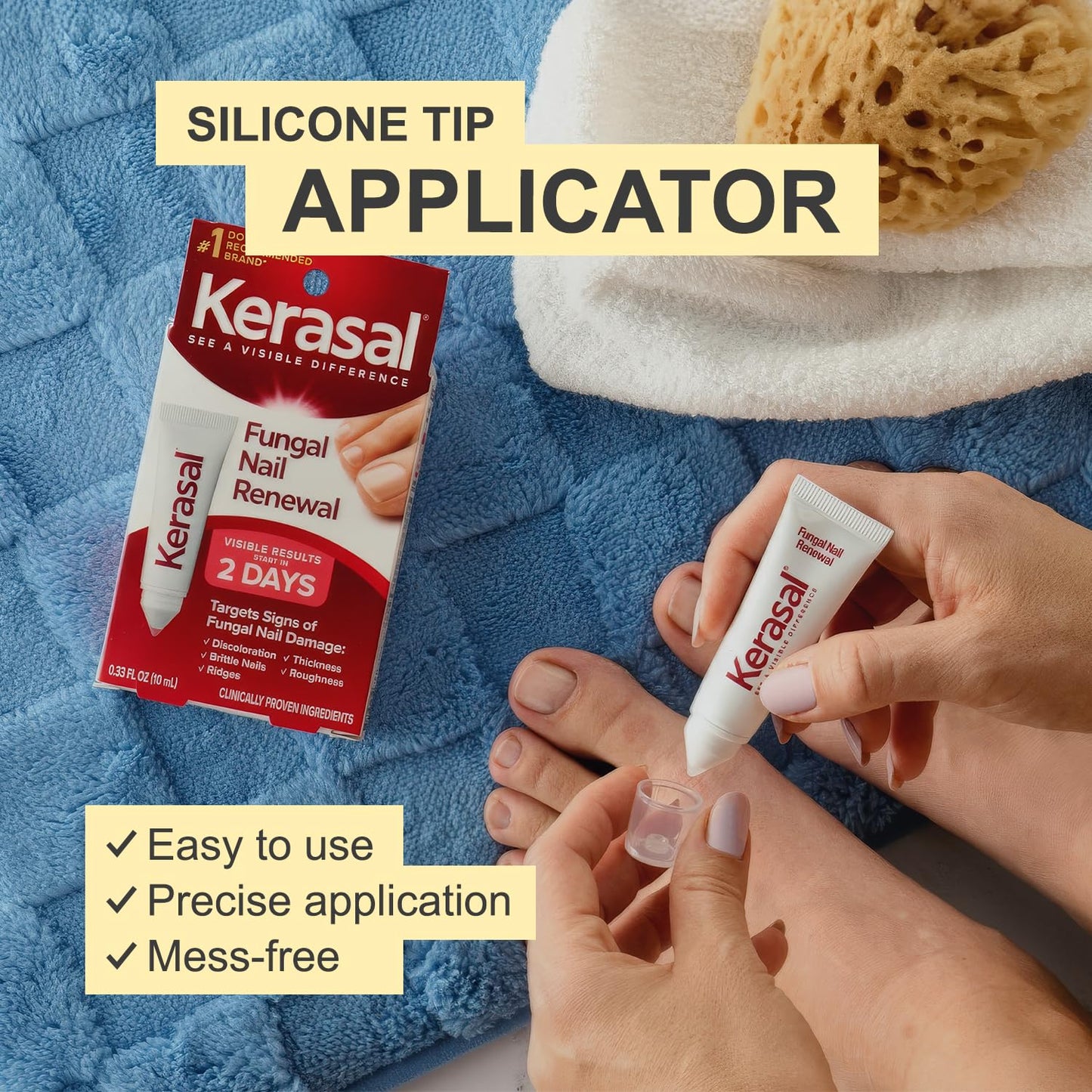 Kerasal Nail Fungus Extra Strength | Restorative Nail Repair for Damaged Nails, 0.33 fl oz (Packaging May Vary)