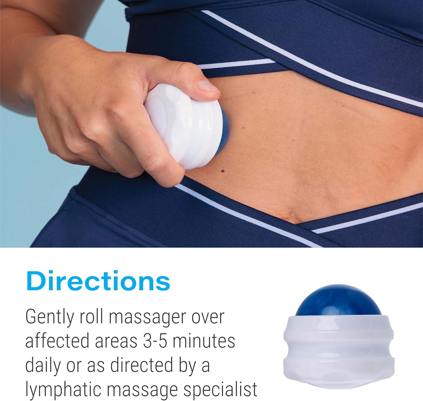 Bruizex Lymphatic Drainage Massager, Massage Roller Ball, Fibro Body Roller for Fibrosis Treatment, Liposuction, 360 Lipo, Tummy Tuck & BBL Post Surgery Recovery