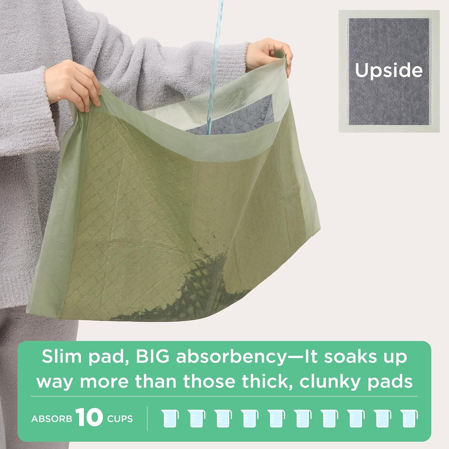 Bedsure Dog Pee Pads Extra Large, 28" x 34" Puppy Pads 52 Count, Super Absorbent & Leak Proof, XL Training Pads Quick Dry Disposable Potty Pad with Odor-Control Activated Carbon & ECO Green Material
