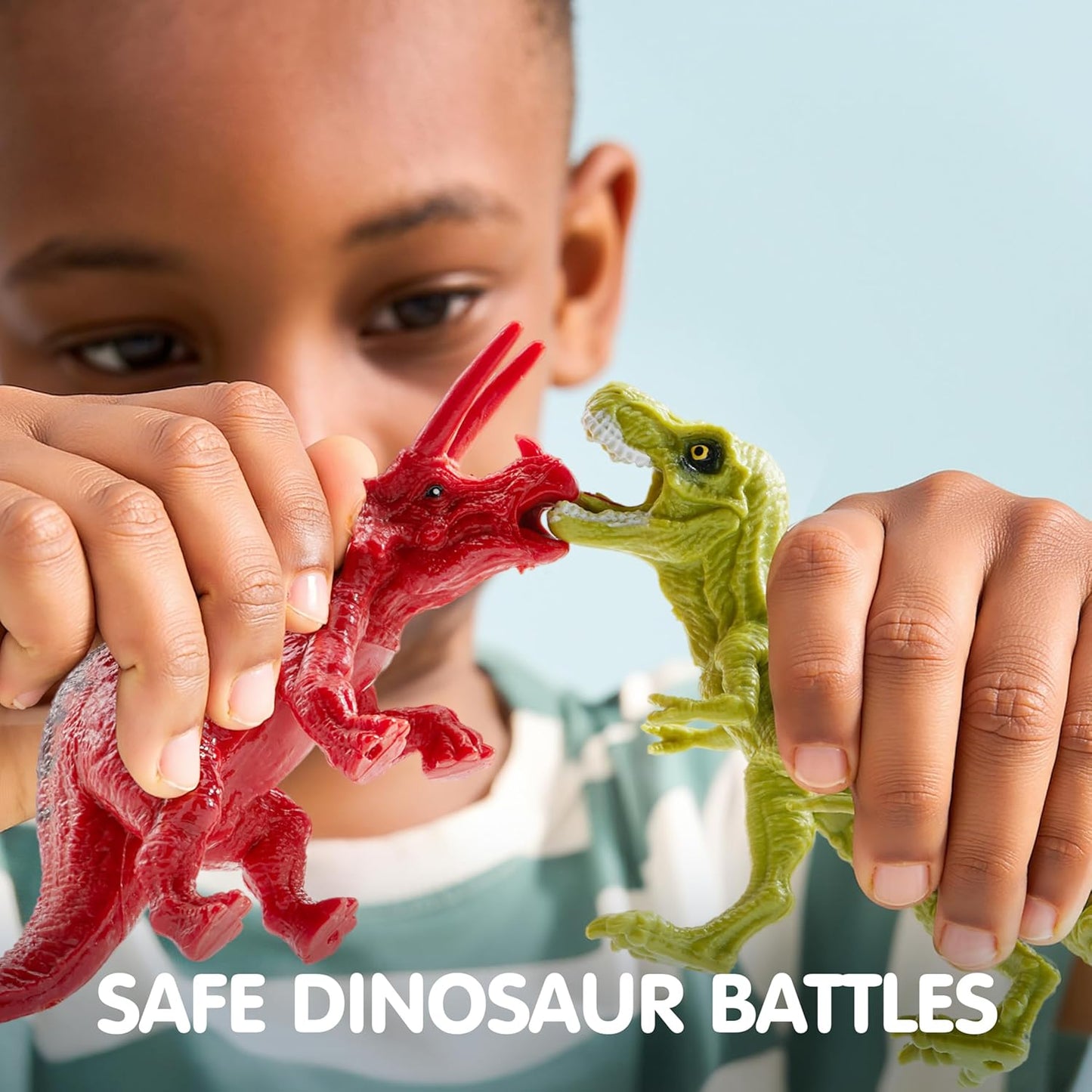 JOYIN Dinosaur Toys with Activity Play Mat & Storage Cage, 19 PCS Realistic Dinosaur Figures & Trees for Toddlers Kids Ages 3-5, Ideal for Boys and Girls Gift