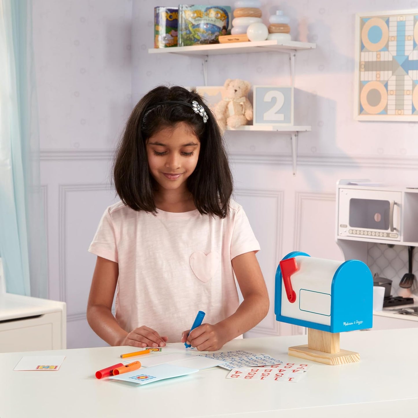 Melissa & Doug My Own Wooden Mailbox Activity Set and Educational Toy