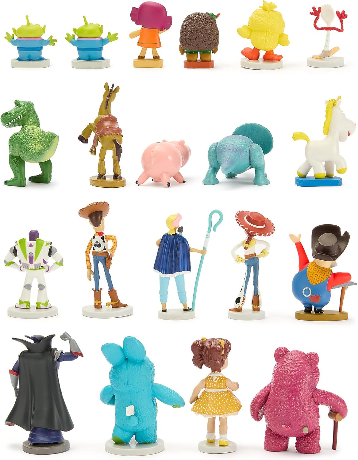 Disney Store Official Toy Story Mega Figure Set- 19 Fully Sculpted Figurines - Includes Woody, Buzz Lightyear, Jessie, Rex, & More - Perfect Pixar Gift for Fans of Toy Figures & Playsets