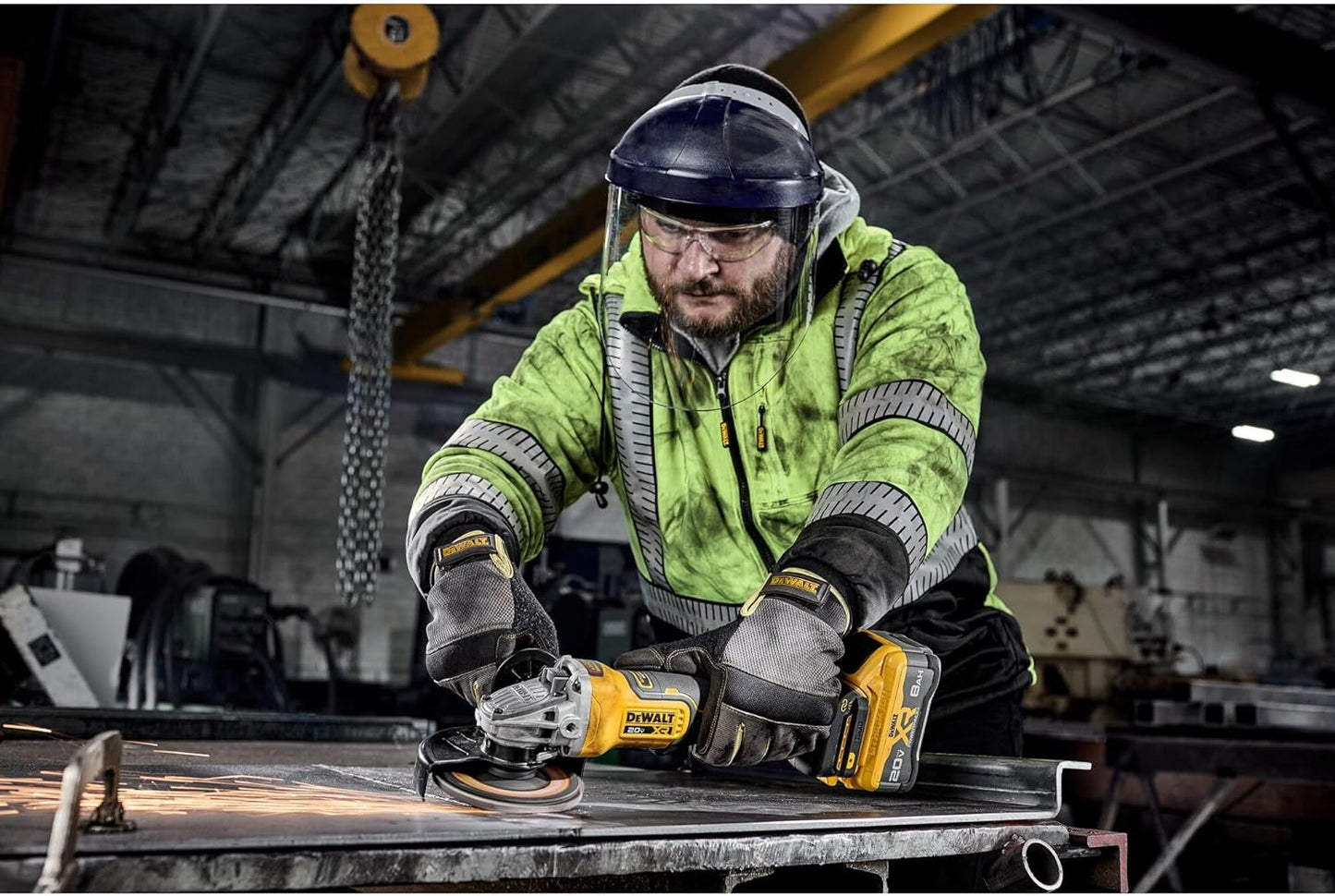 DEWALT 20V MAX* XR Brushless Cordless 4-1/2 in. - 5 in. Variable Speed Paddle Switch Grinder (Tool Only) (DCG410VSB)