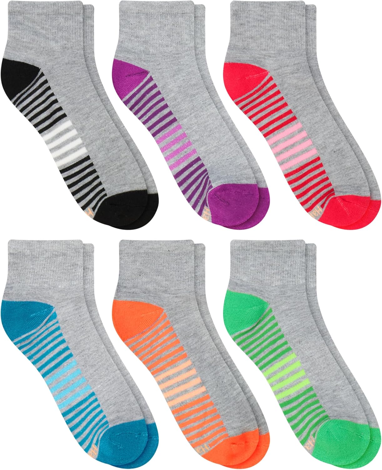 Hanes Women's 6-Pair Comfort Fit Ankle Socks