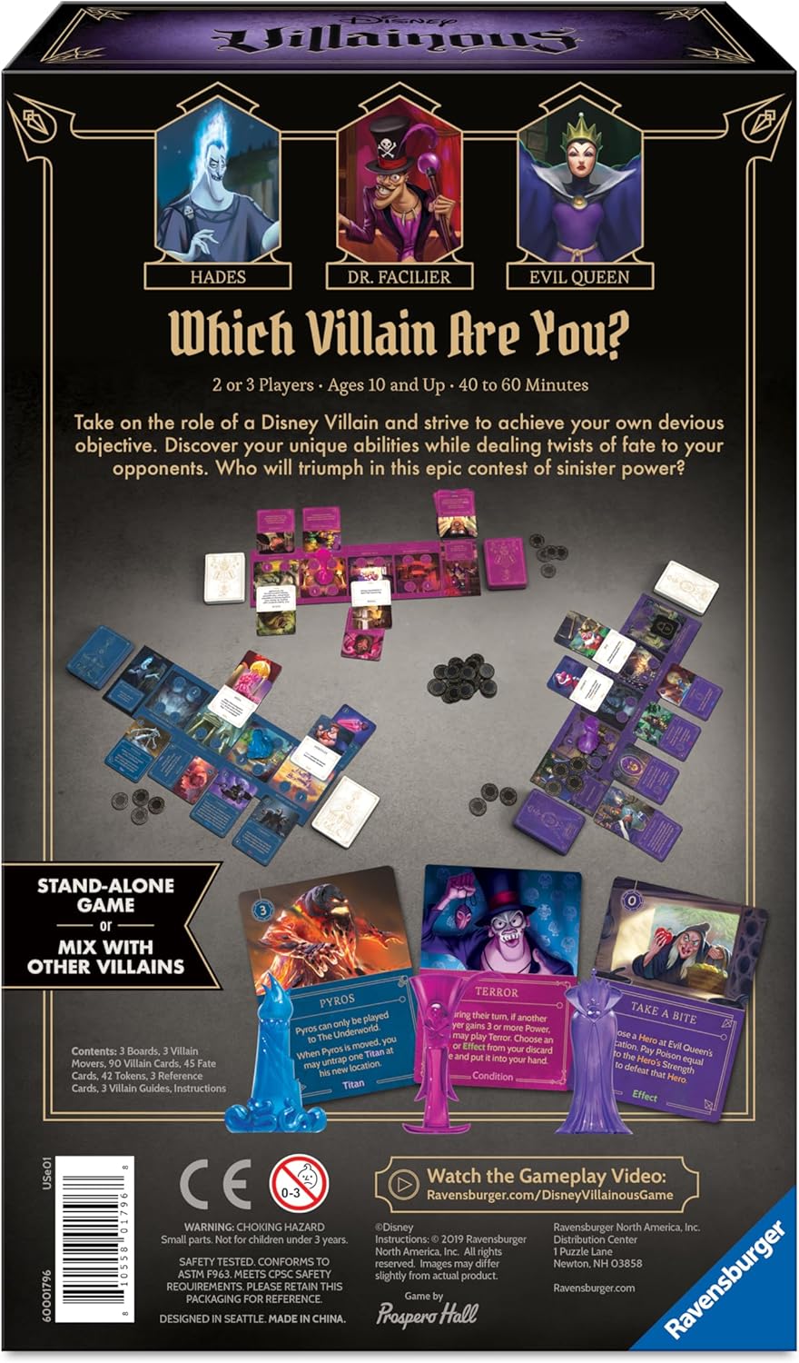 Ravensburger Disney Villainous: Wicked to The Core Strategy Board Game | for Ages 10 & Up | Stand-Alone & Expandable | 2019 Toy of The Year Award Winner