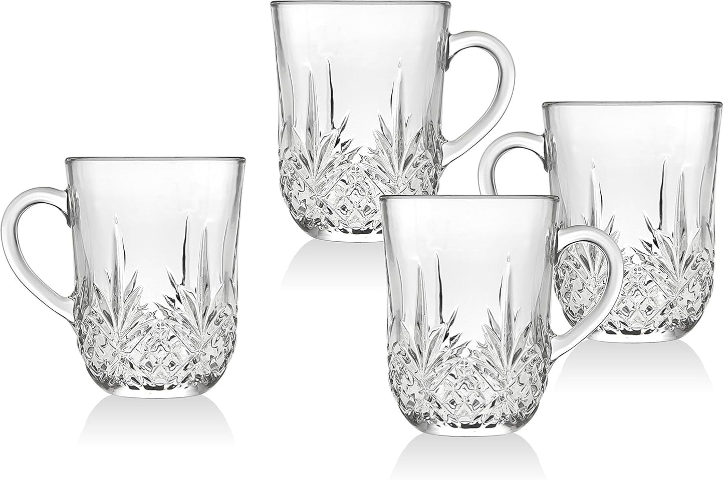 Godinger Dublin Dinnerware Set - Includes Dinner Plates, Dessert Plates, Bowls and Mugs - Set of 16